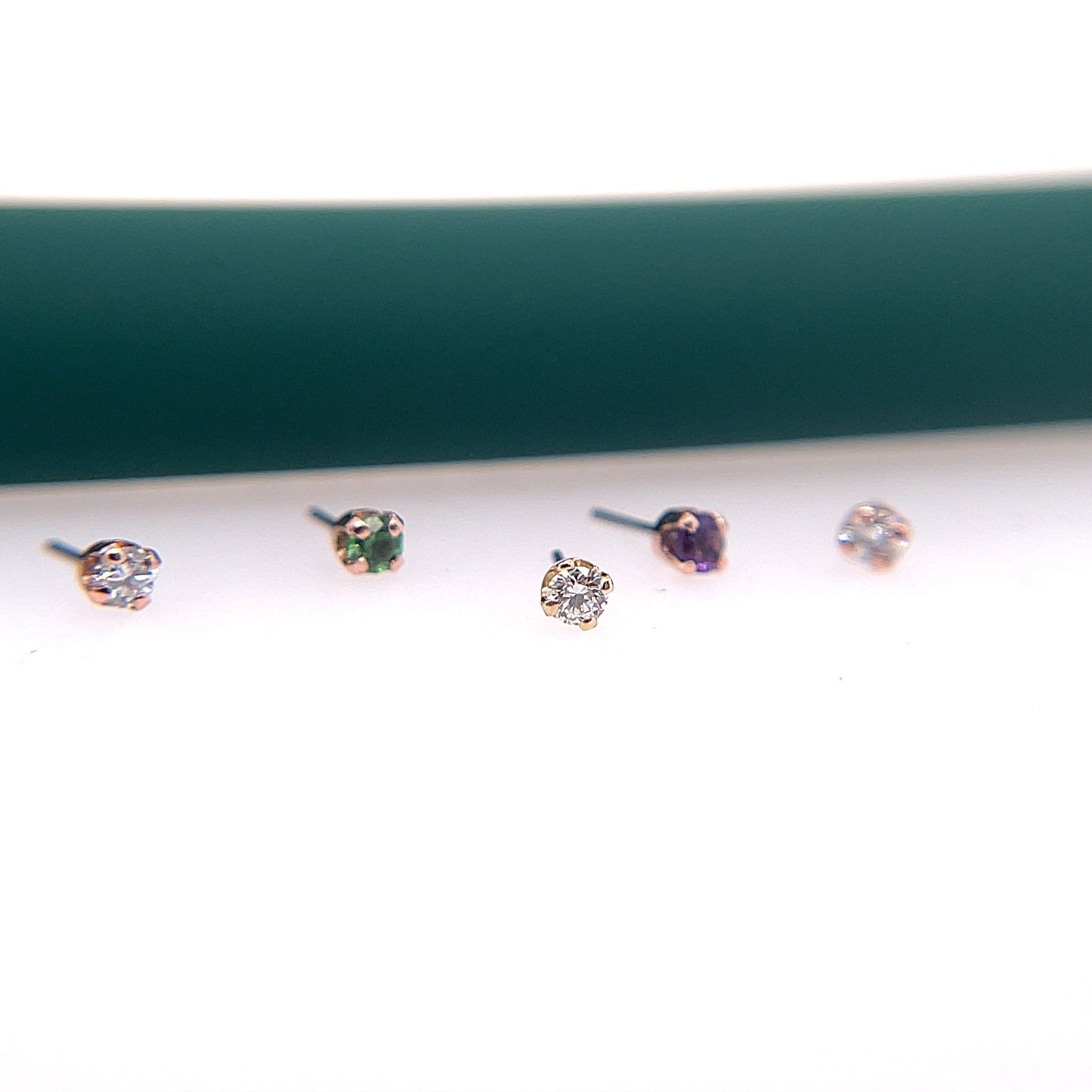 2mm prong - set gem - Agave in Bloom