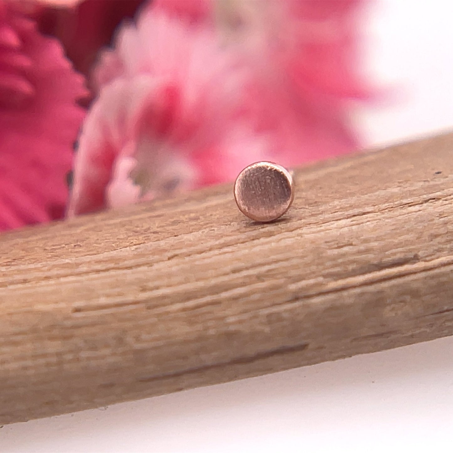 2mm Round Disc - Brushed Finish - Agave in Bloom