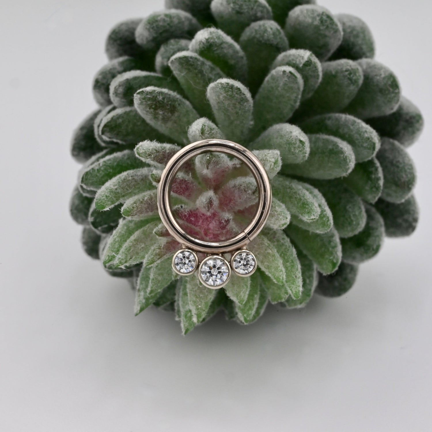 3 Gem Seam Ring - Agave in Bloom