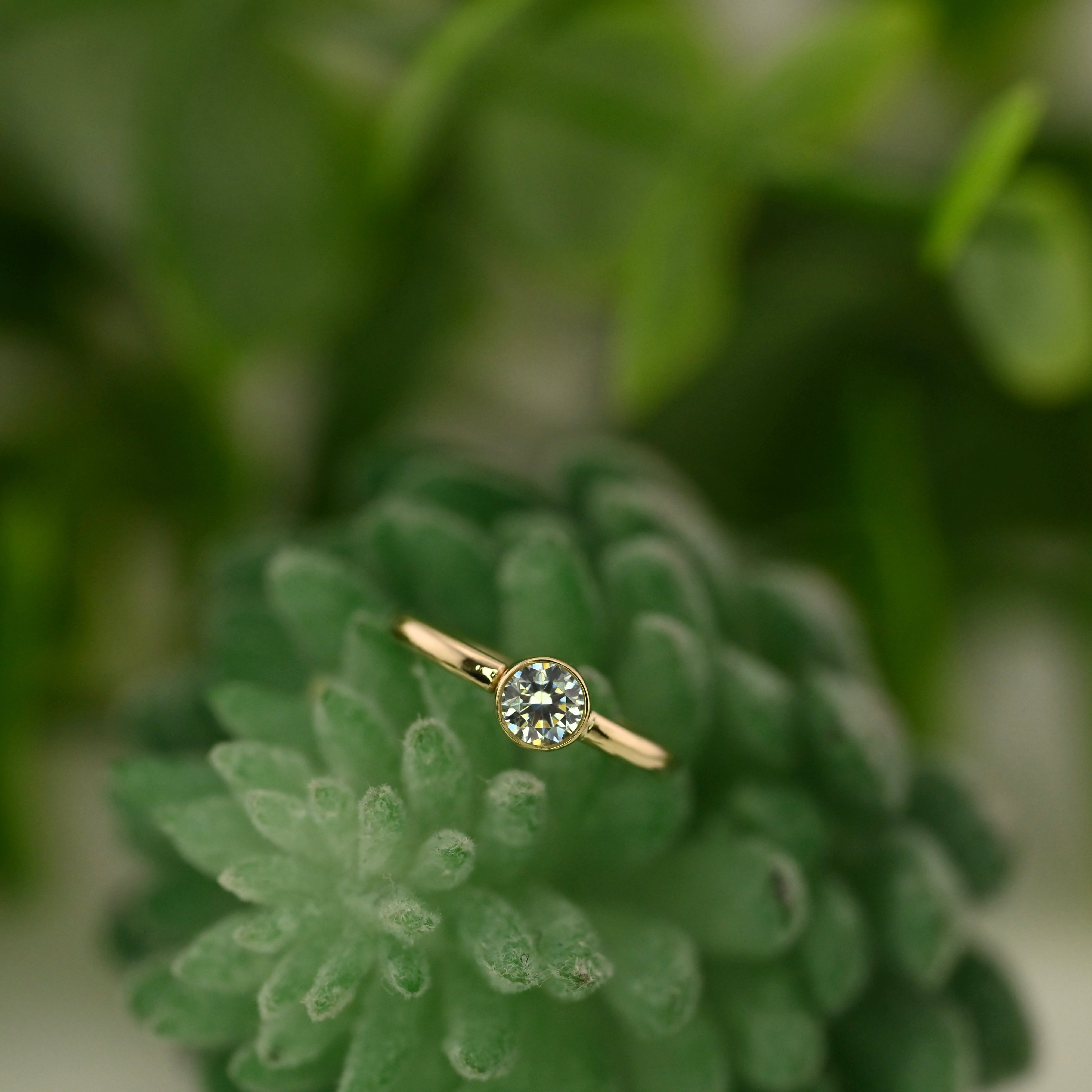 Fixed Ring with 3mm Round Open Back Bezel - Navel Orientation – Agave ...