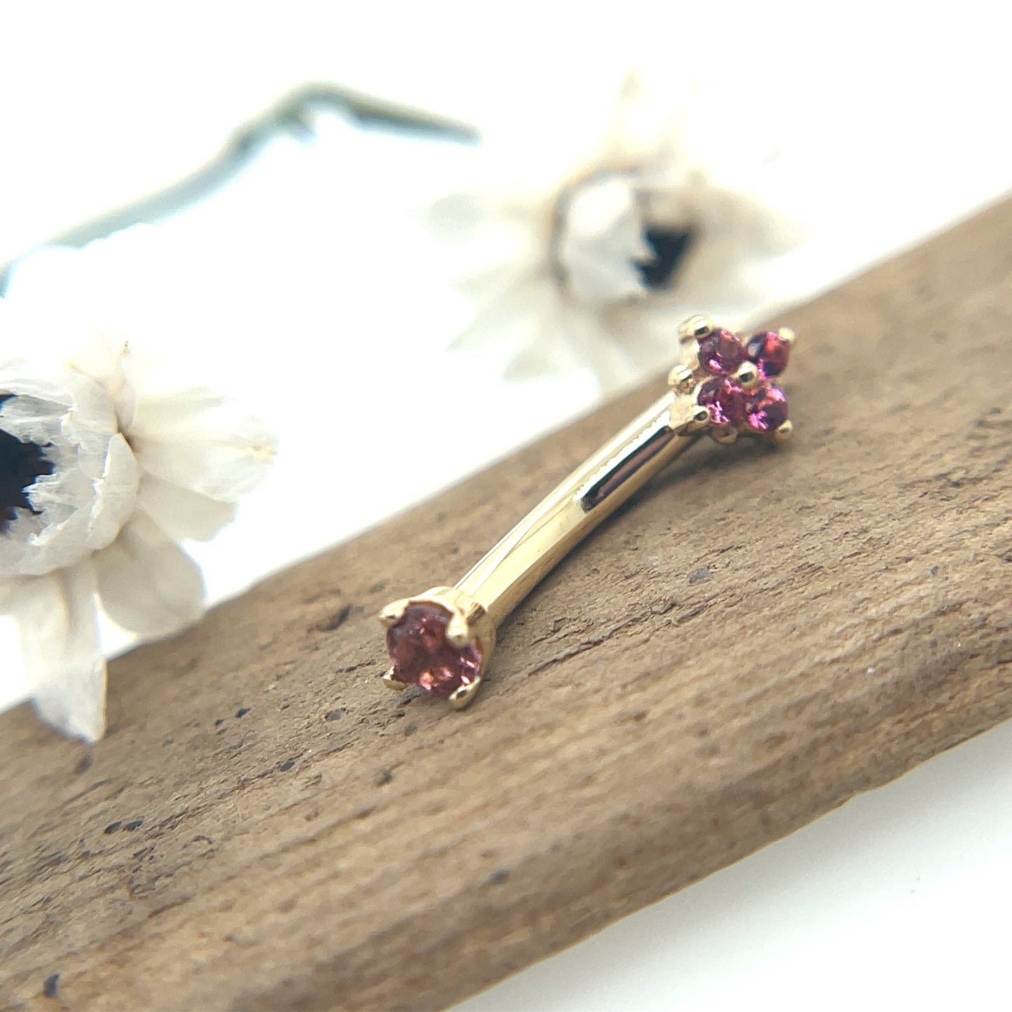 3.5mm Reema Navel Curve - Agave in Bloom