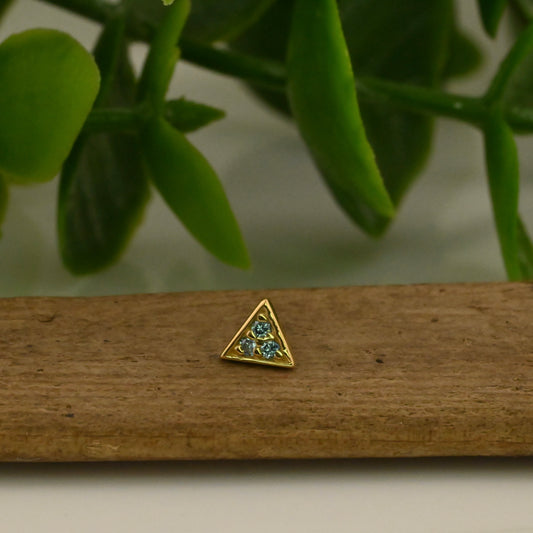 Micro Pave Triangle