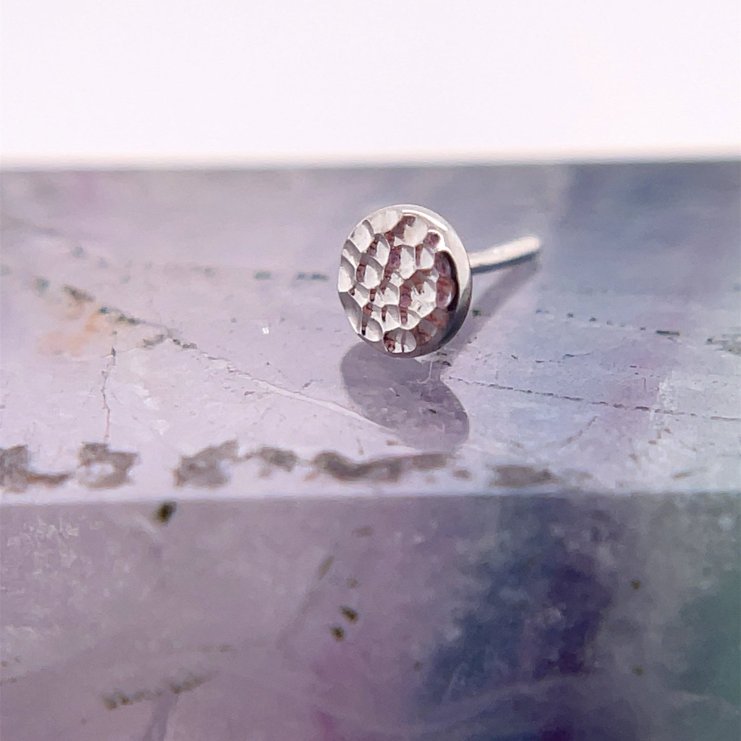 3mm Round Disc - Hammered Finish - Agave in Bloom