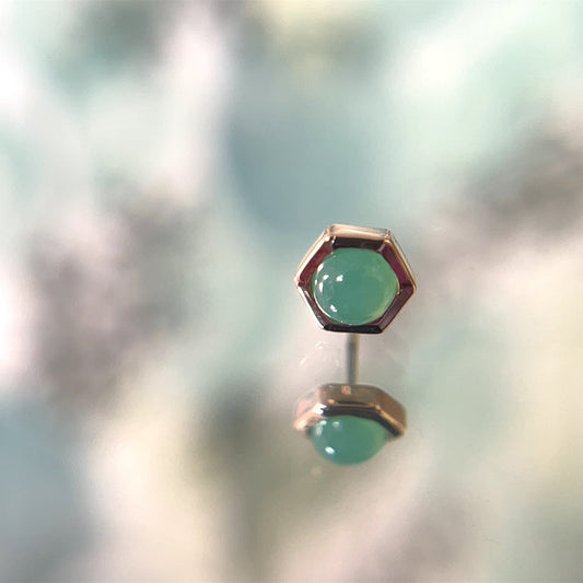 3mm Single Honeycomb with Gemstone - Agave in Bloom