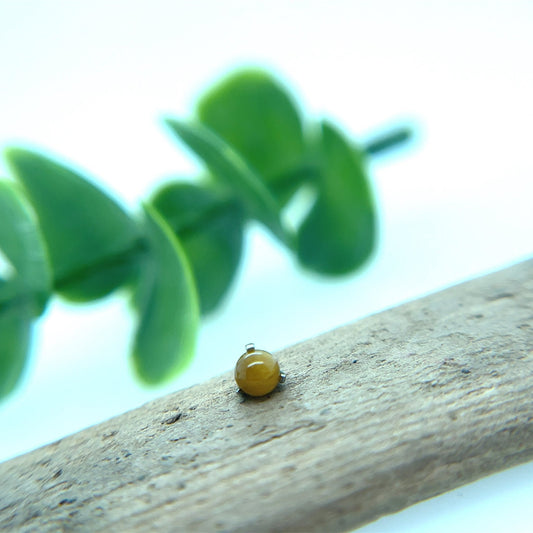 3mm Titanium Claw Set Orb Gems - Agave in Bloom