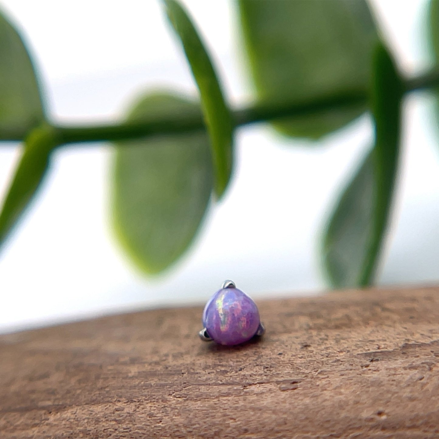 3mm Titanium Claw Set Orb Gems - Agave in Bloom