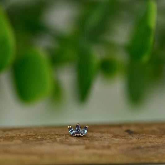 Tiny Triple Marquise Fan