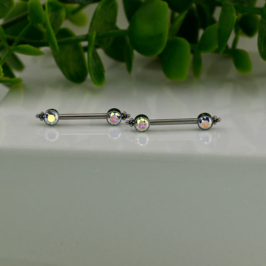 Haute Couture Side-Set Nipple Barbell Pair-HC1TS