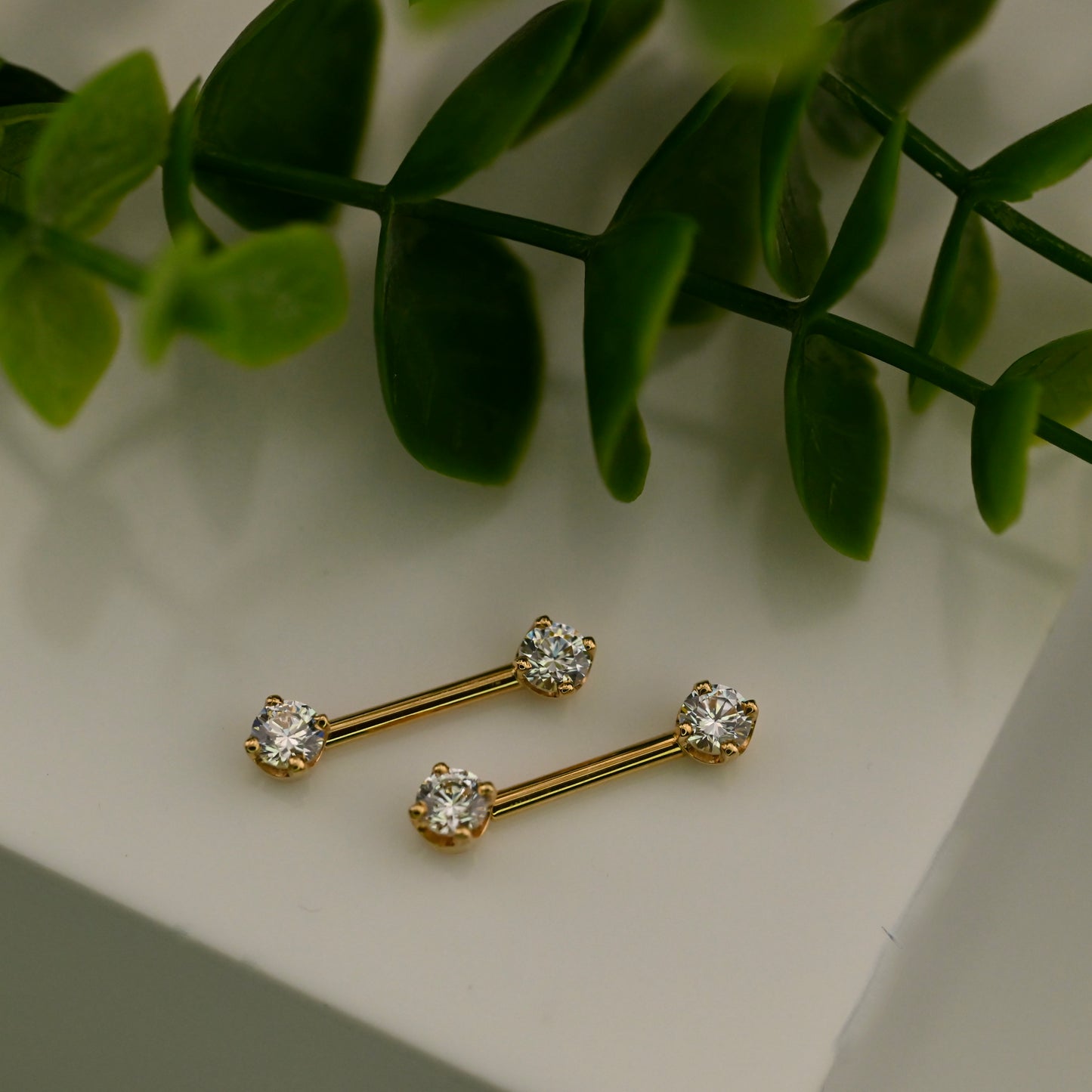 Prong Bell Nipple Barbell Pair