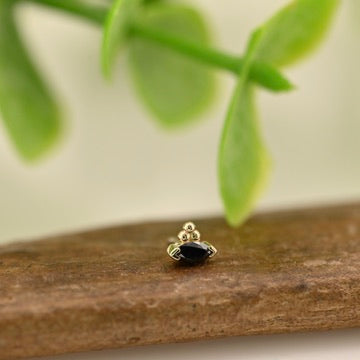 Marquise V Prong with Tri Bead