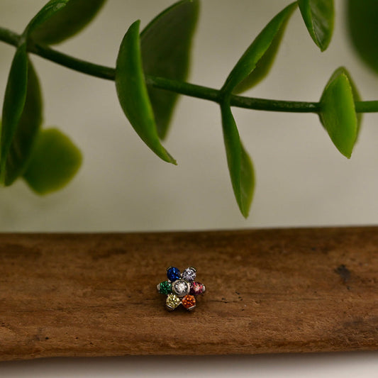 Titanium 5mm Flower