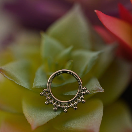 Talia Seam Ring - Titanium