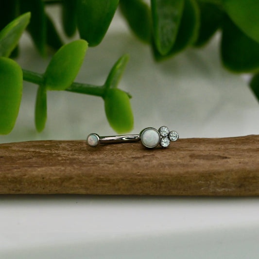 Shine - Titanium Gemmed Micro Curve