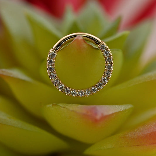 Gem Oaktier Hinge Ring