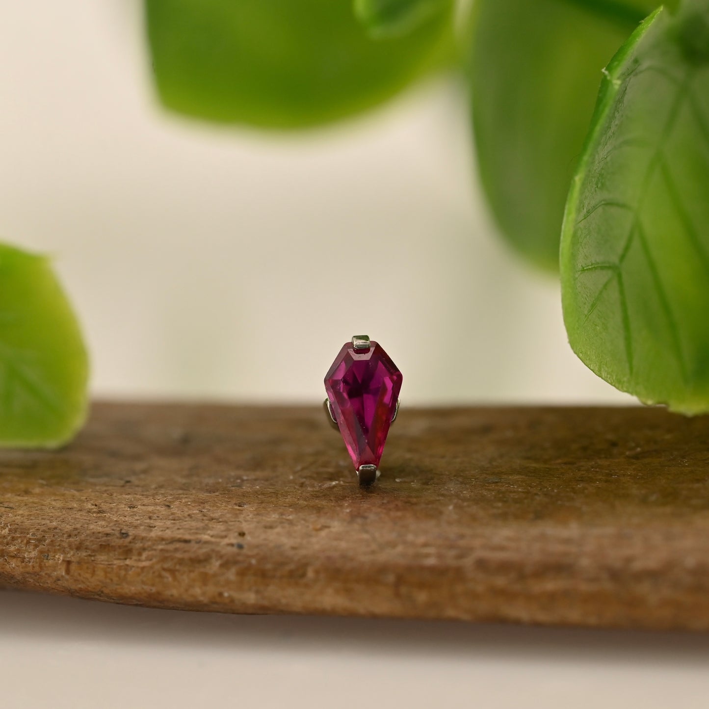 Titanium Gemmed Coffin - 5mm