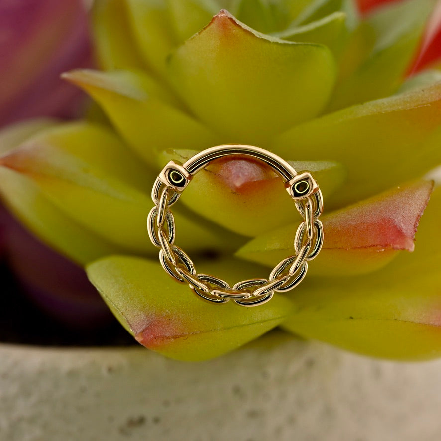 Anchored Hinge Ring