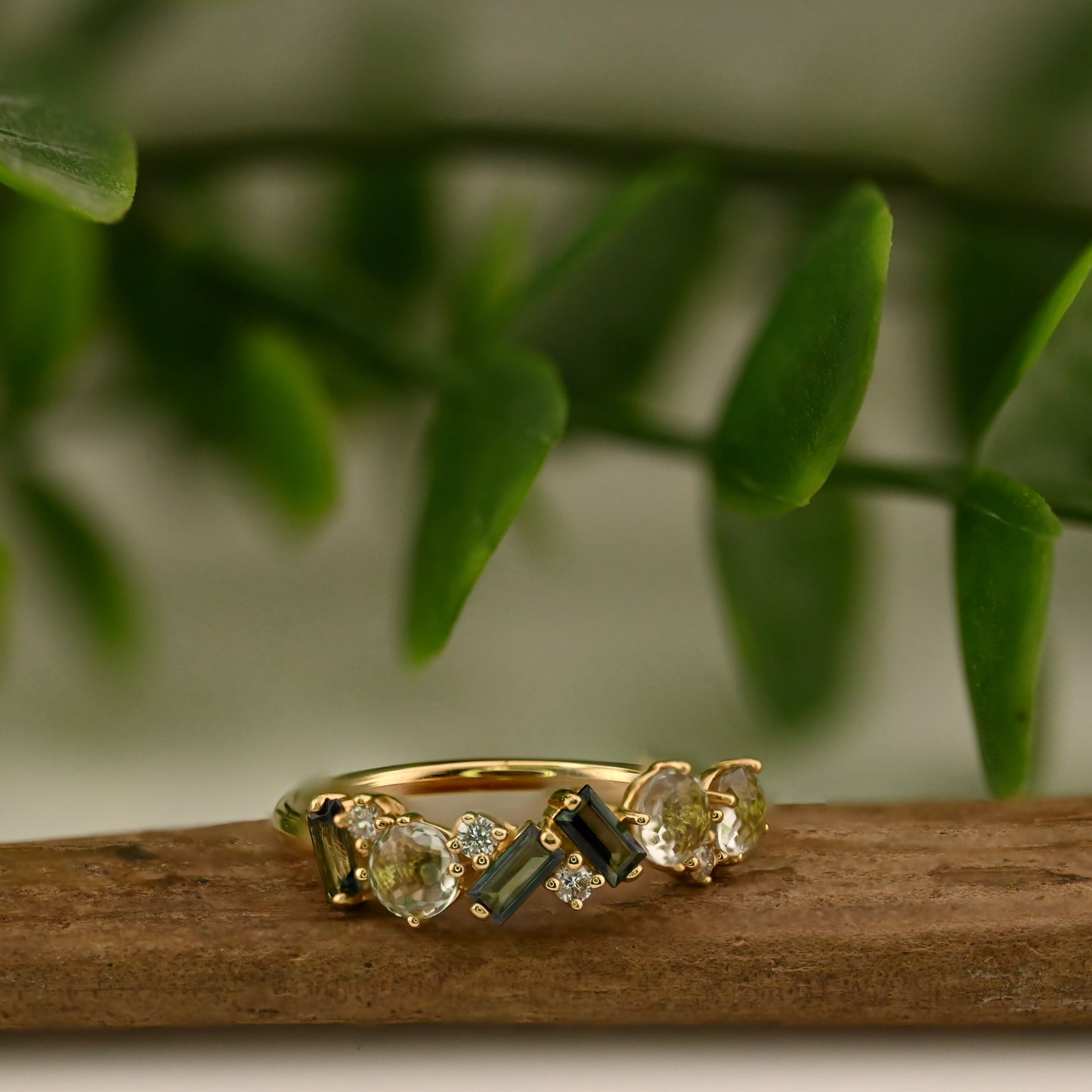 Mix Cut Gemstone Ring