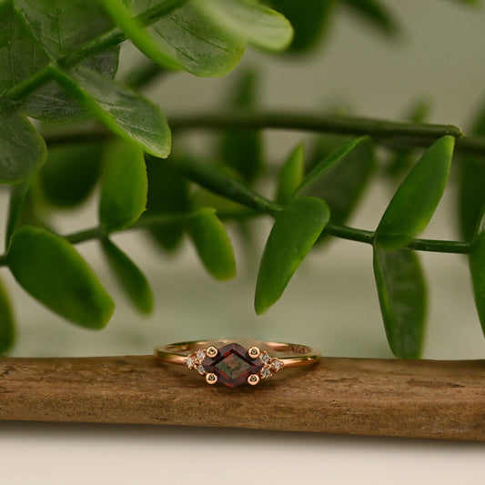 Diamond Shape Gemstone Ring