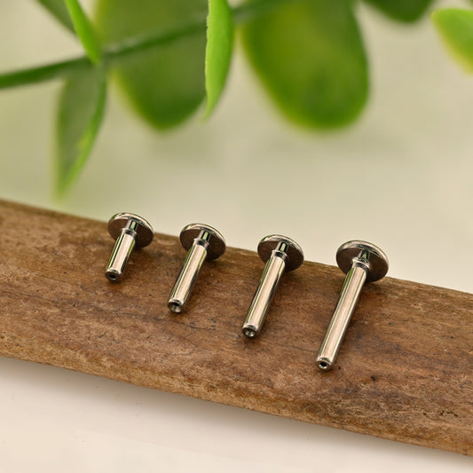 14g Threadless Titanium Labret Post