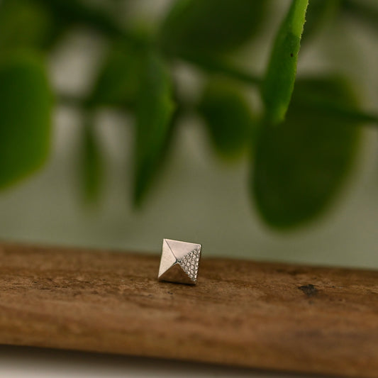 Square Pyramid with Pave Texture