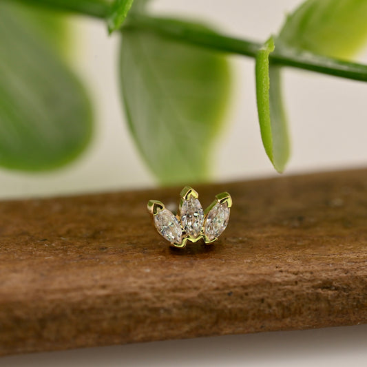 18K Gold Small Marquise Fan - IS