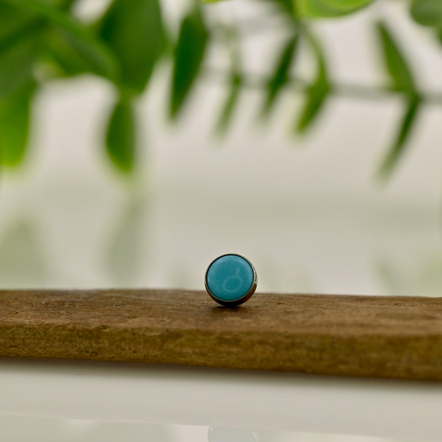 Cabochon Gem - Threadless Titanium