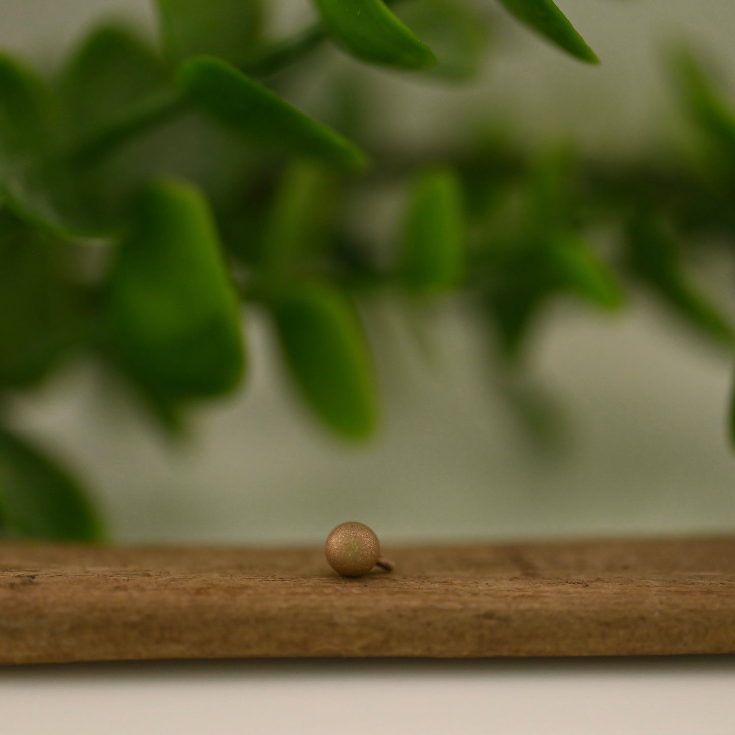 14K Gold Bead - 16g Threaded