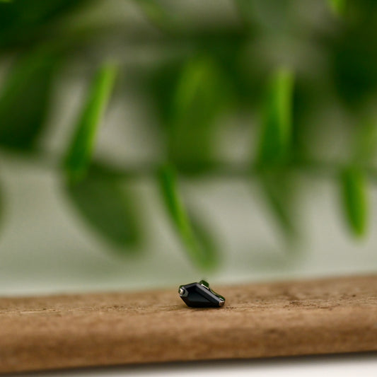 Titanium Gemmed Coffin - 5mm