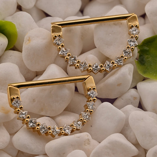 Tiffany Straight Hinge Ring Nipple Pair