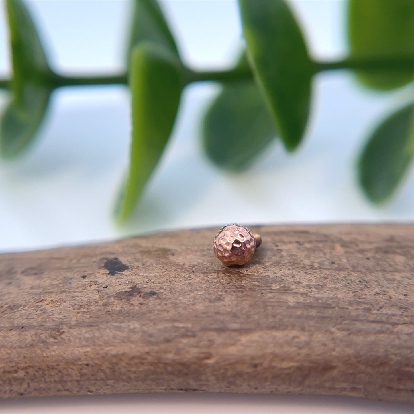 14K Gold 14g Threaded Bead