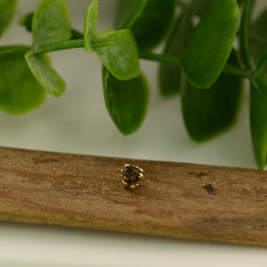 Beaded Trillion 4mm