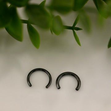 Black Niobium Circular Barbell Shaft