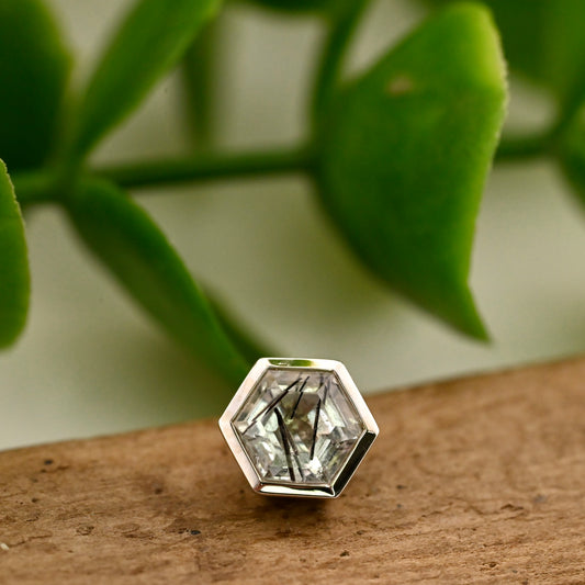 Hexagon Bezel 5mm - Threaded