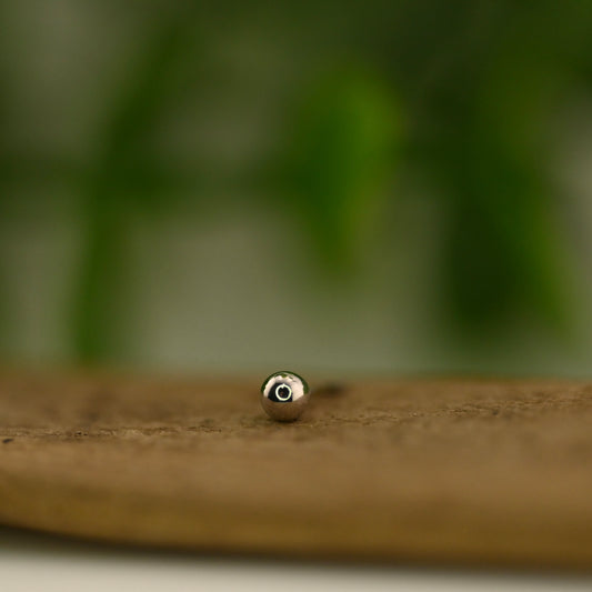 14K Gold Bead - Threadless