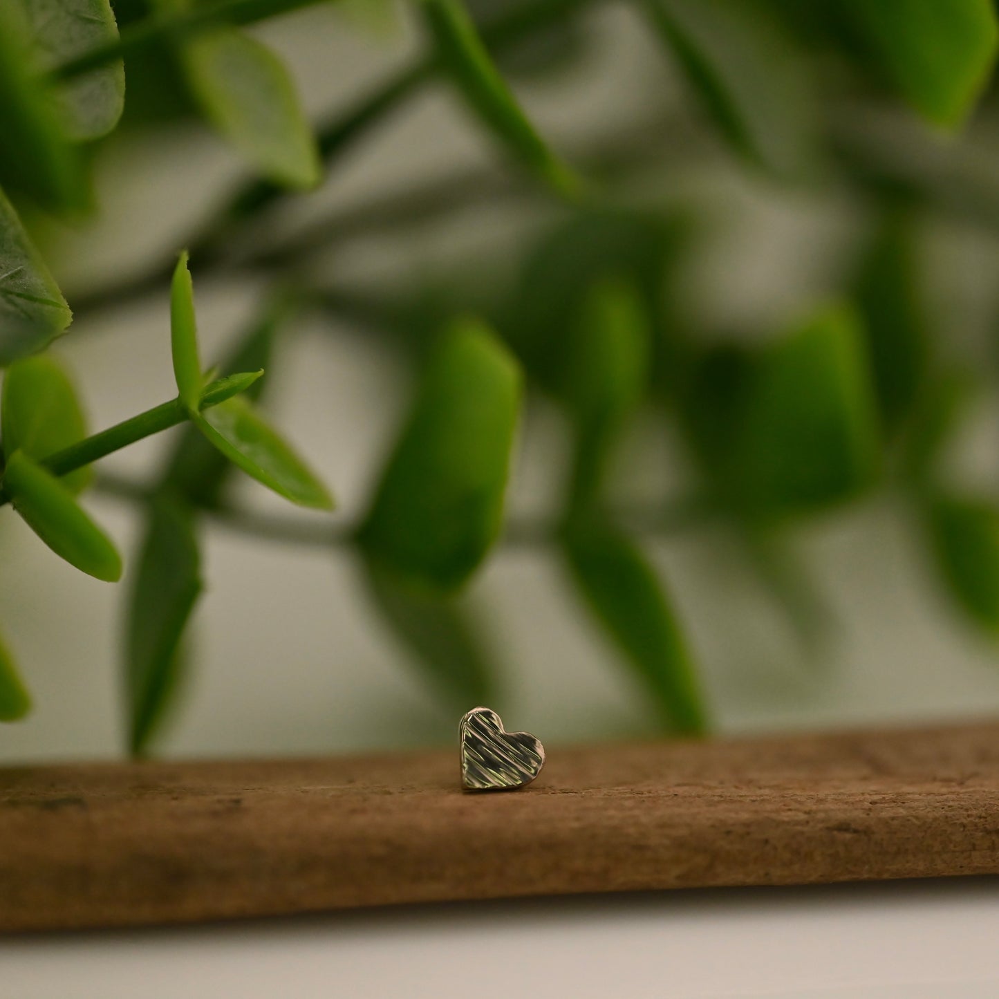 Wave Textured Large Heart