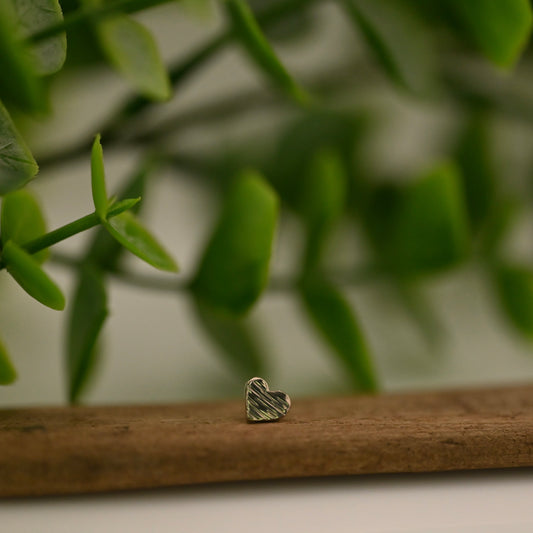 Wave Textured Large Heart