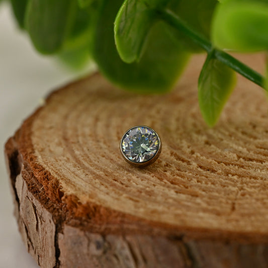 IS 5mm Titanium Extreme Low Profile Gem Ball - 14g Threaded