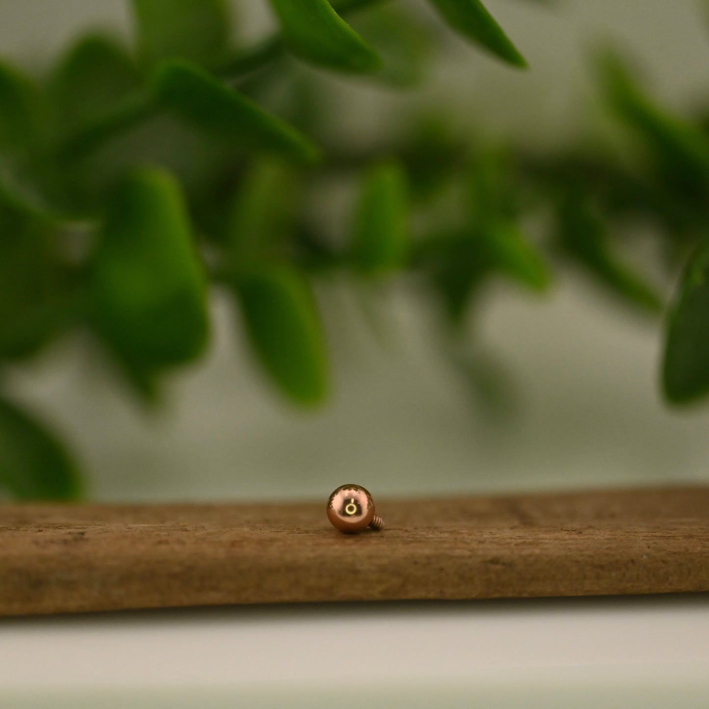 14K Gold Bead - 14g Threaded