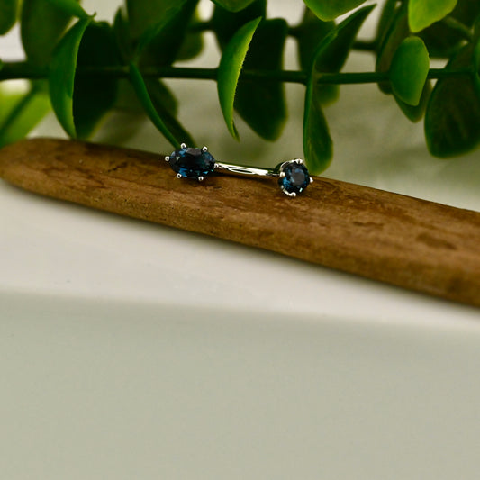 6 Prong Oval Navel Curve
