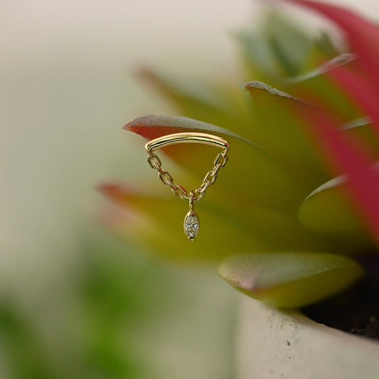 Marquise Bezel Hidden Helix