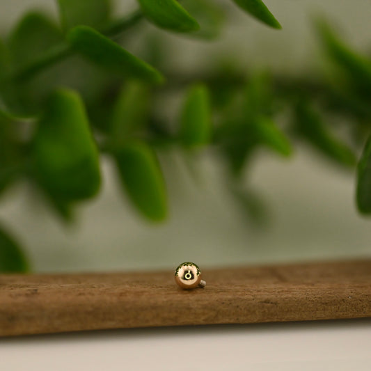 14K Gold Bead - 14g Threaded