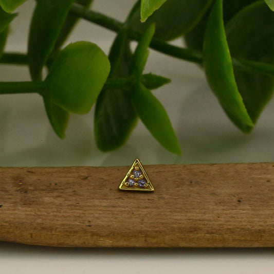 Micro Pave Triangle