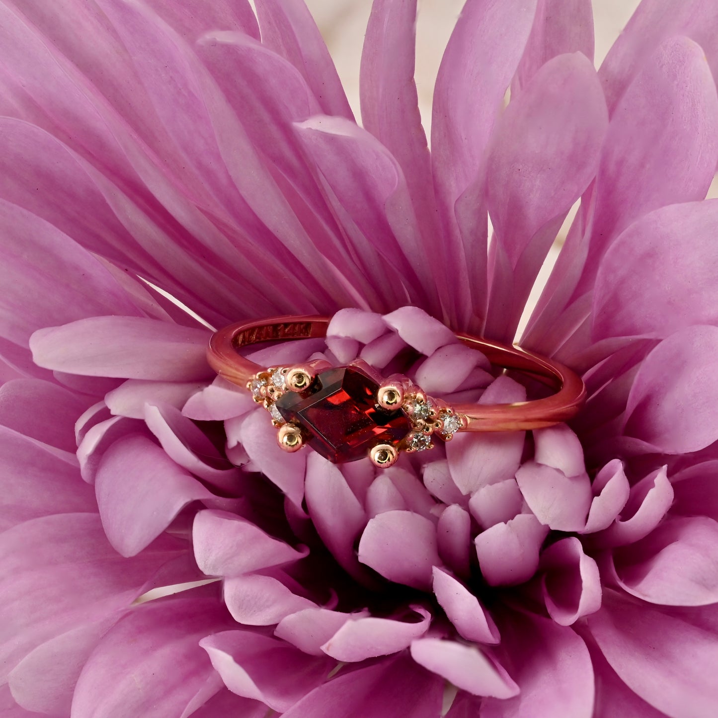 Diamond Shape Gemstone Ring