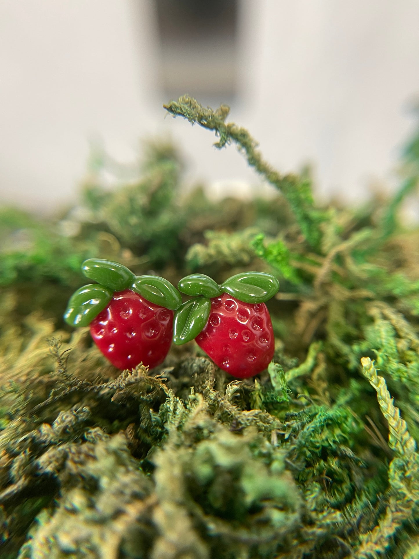 Strawberry Plugs - Pair