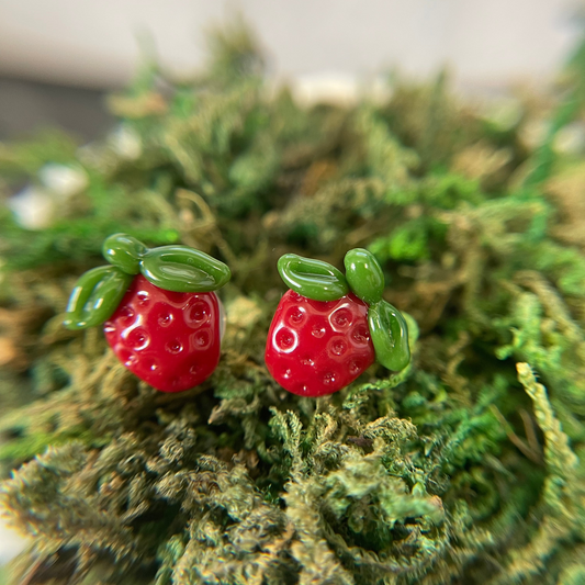 Strawberry Plugs - Pair