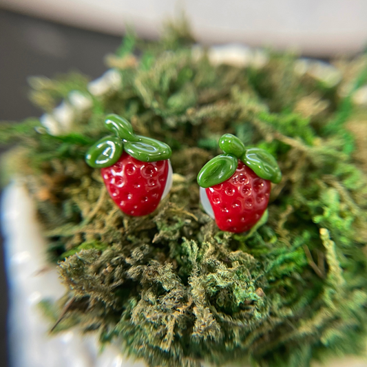 Strawberry Plugs - Pair