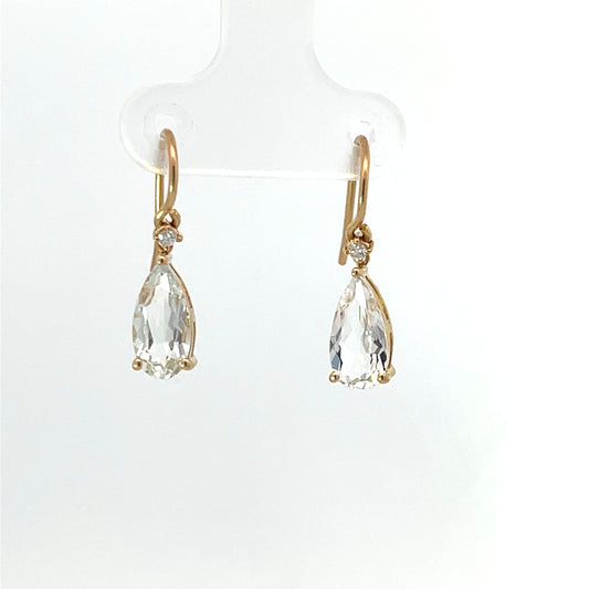 Simple Pear Drop Earrings - Pair