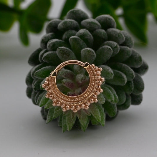 Afghan Hinge Ring - Agave in Bloom