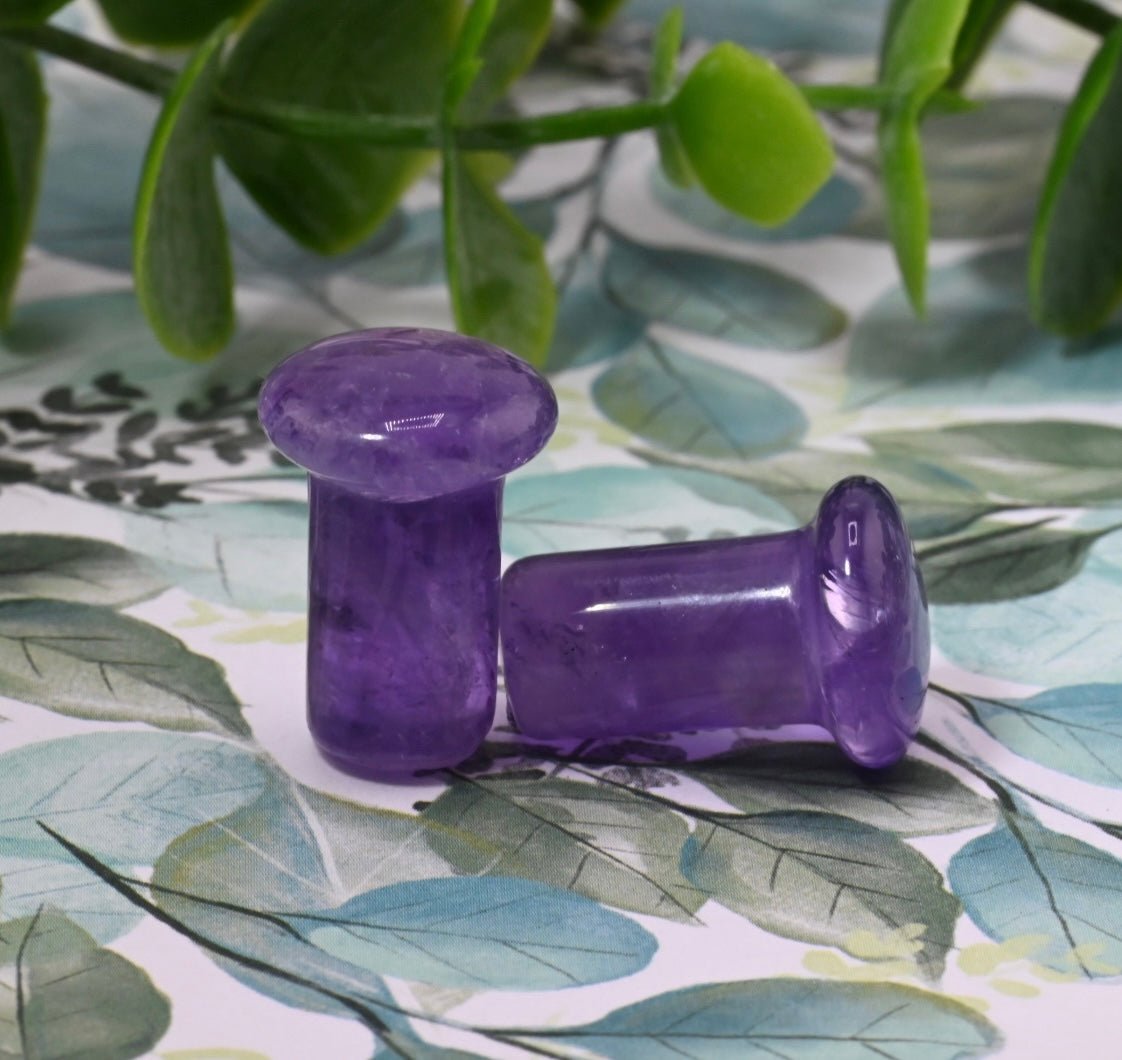 Amethyst Single Flair Plugs - Pair - Agave in Bloom