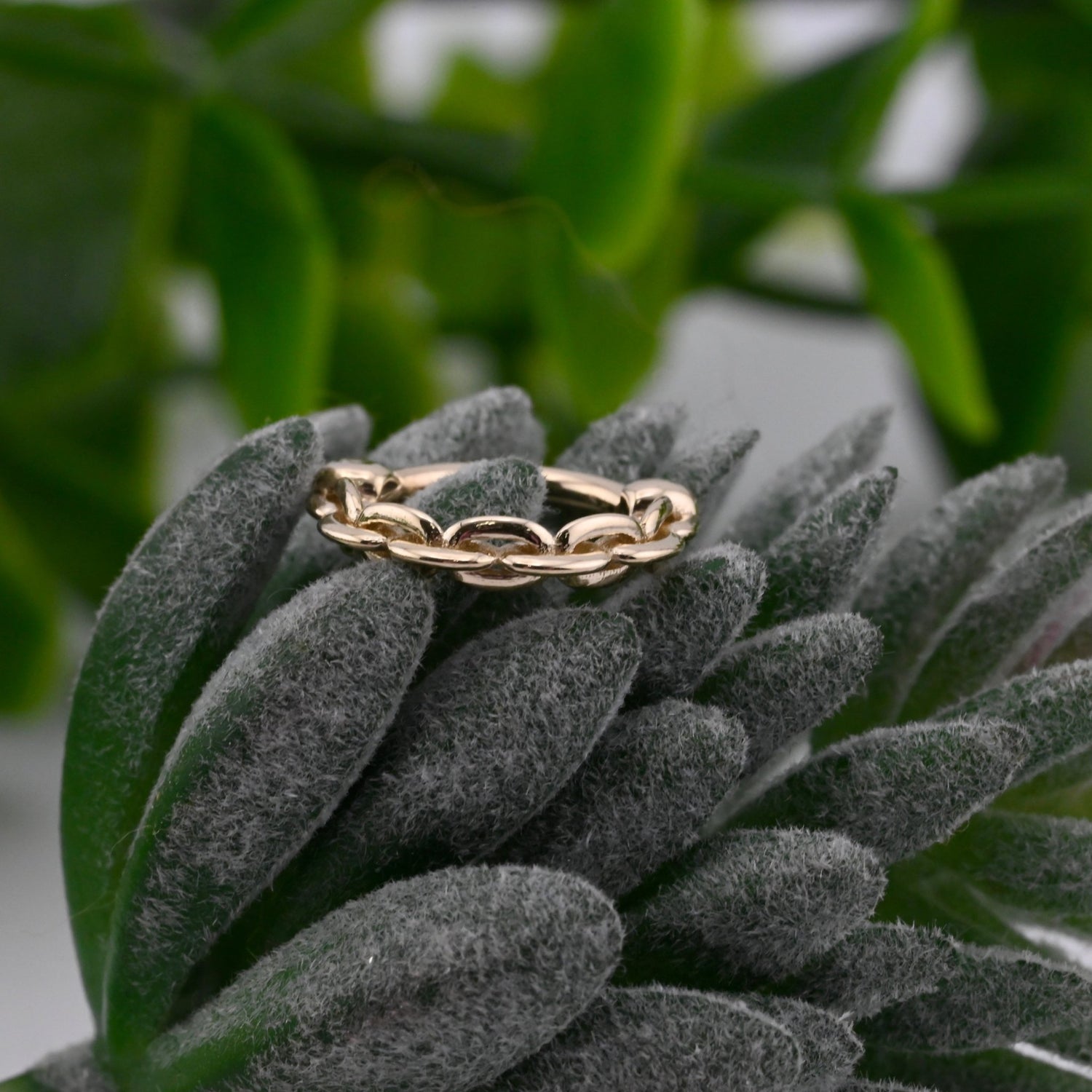 Anchored Hinge Ring - Agave in Bloom